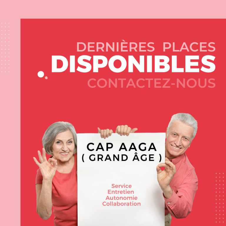Dernières places disponibles – CAP AAGA